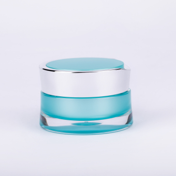 30G Plated Cover Waist Plastic Cream Jar Cosmetic Containers: Luxury Packaging Solutions