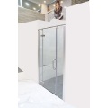 Cabine de douche de salle de bain simple avec verre trempé