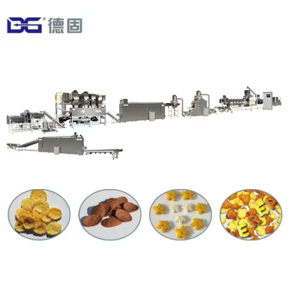 500kg/h Breakfast Cereal Production Line: Corn Flakes & Oatmeal Machinery