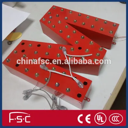 Company sign illuminated stainless steel led sign