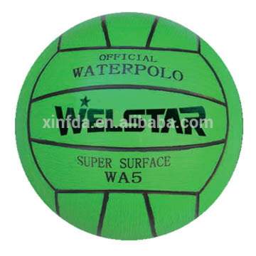 Size 5 high quality single color natural rubber material waterpolo ball