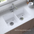 Wholesale Modern Rectangular Undermount Kitchen Farmhouse Sinks: Double Bowl Fireclay Options