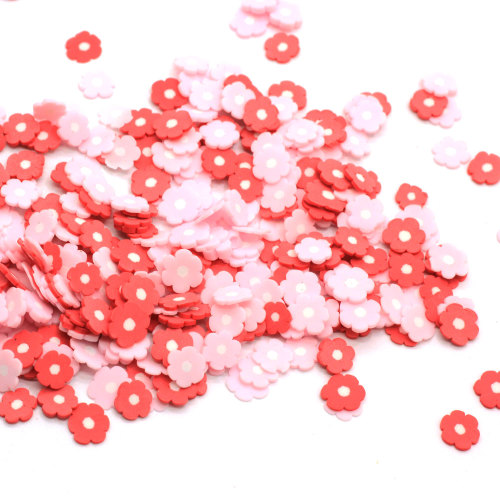 Mooie 5mm Bloemvormige Polymeer Klei Slice 500 g / zak voor Nail Art Plakboek Ornamenten Kawaii Confetti