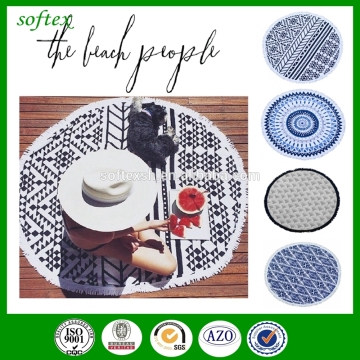 wholesale round beach towels 100% cotton