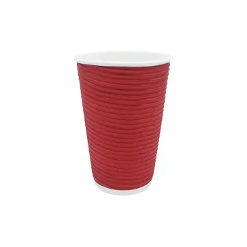 16oz Disposable Coffee Paper Cups with Lids