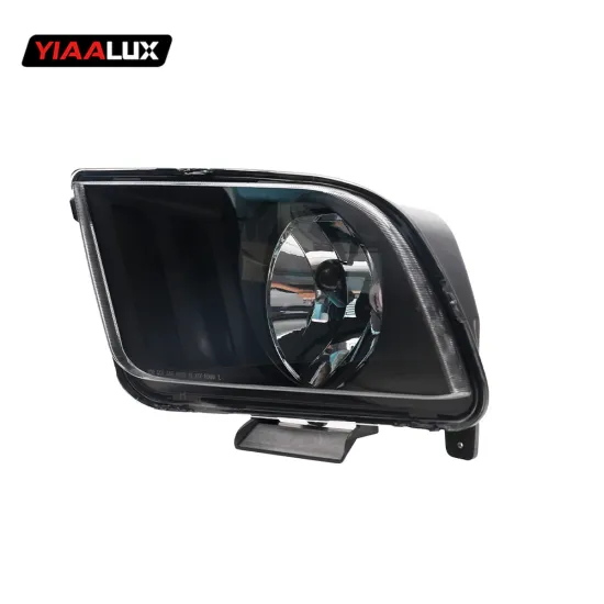 Matte Black Housing Clear Lens Headlights for 2005-2009 Ford Mustang