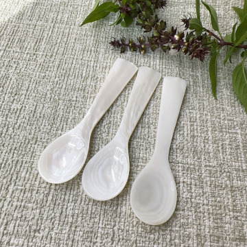 Exquisite Natural Shell Caviar Spoon - Mother of Pearl Kitchen Craft Gift