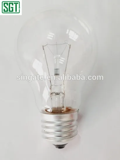 E27 A55 A60 clear frosted incandescent bulb 25w 40w 60w 75w 100w