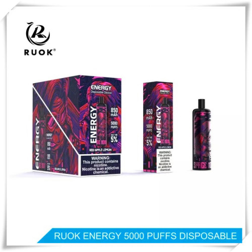 A Ruok Energy atingiu 5000 bapes descartáveis ​​de Puffs