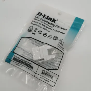 Factory UTP Cat 6 RJ45 Keystone Jack 90 Degrees for D-Link