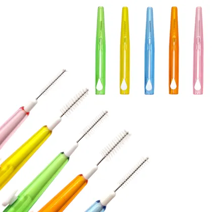 Eco-Friendly Disposable Bamboo Toothpick and Interdental Brush
