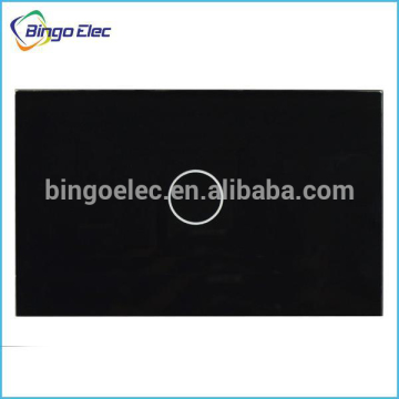 Bingo Manufacturer black toughened glass panel,1gang ,touch control wall switch,AU standsrd