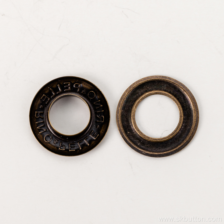 Custom Double Round Brass EYELETS