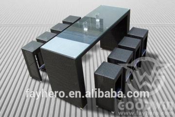GW0086 simple outdoor furniture rattan patio bar set