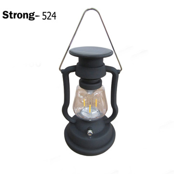 Rechargeable Solar LED Vintage Horse Lamp - Tungsten Flashlight for Camping