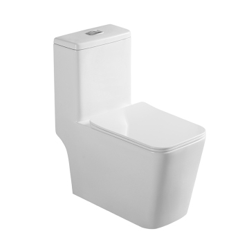 SMOOW simple design ceramic rimless washdown one piece wc toilet bowl for public hotel home