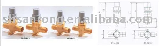 SR Capped Valve for refrigeration as Castel