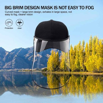 Face Shield Hat Splash დამცავი საწინააღმდეგო ნიღაბი