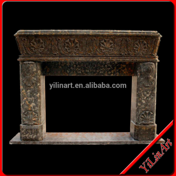 Freestanding Decorative Indoor Stone Marble Fireplace Mantel