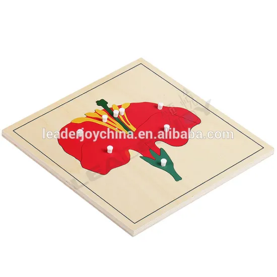 Montessori educational puzzle flower puzzle