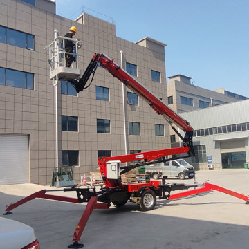 Custom Made 22m AC Power Battery Telescopic Boom Lift Work Platform for Sale