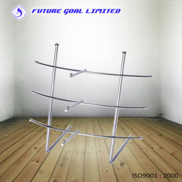 3-Tier Chrome Plating Metal Eyewear Display Stand