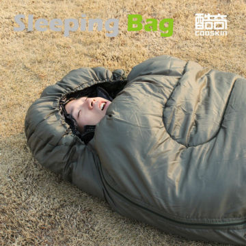 Nylon Fabric and Cold Weather Type sleeping bag