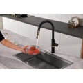 Black&Gold modern kitchen faucet touchless