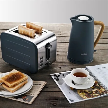 Top Seller Kitchen Appliances: White Kettle and Toaster Set