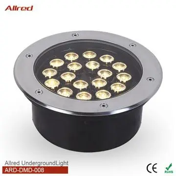 4W Variable Color Round Floor Lamp Underground Light