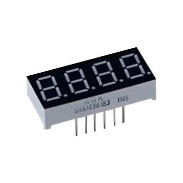 0.36-inch 4-digit 7-segment LED Digital Display with Super High Intensity