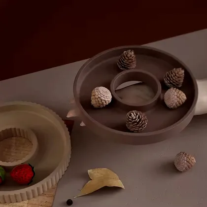 Round Stripe Silicone Mold for Home Decor