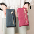 Vintage Wallet Women Multifunktion PU Leder Langes Brieftasche