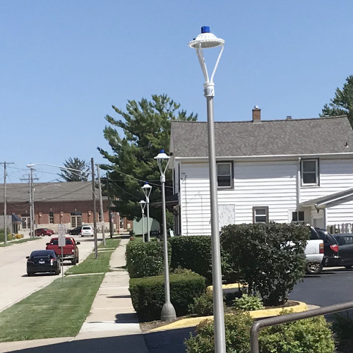 Sensor 75W Pole Light Fixture for Street Garden