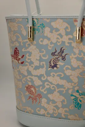 Song Brocade Goldfish Butterfly Womens Handbag