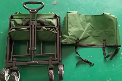 Folding Garden Cart: Large Capacity Utility Cart for Camping and Outdoors