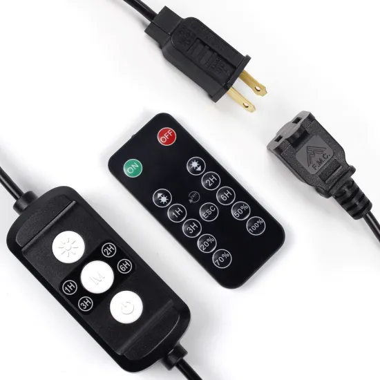 100W LED String Light Dimmer - Wireless Remote Control with 20%, 50%, 75%, 100% Brightness