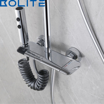 Luxury Chrome Shower System - Four-function Bathroom Shower Faucet Set