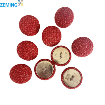 Aluminum Tone Shank Wire Back Fabric Cover Metal Buttons" could be shortened and refined to:

"Aluminum Shank Buttons with Fabric Covers