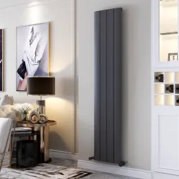 Avonflow Black Aluminium central heating Radiator bathroom heater element