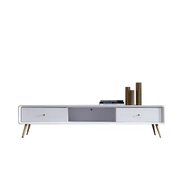 Modern Simple Luxury Living Room: Wooden TV Stands and Cabinets