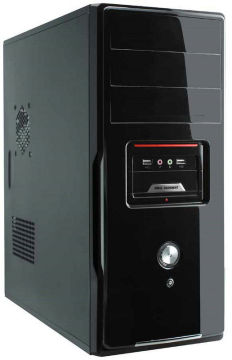 Mid Tower Computer Atx Cases With 0.5mm Sgcc / Secc / Spcc , 5.25-inch * 4-bay Drive Space