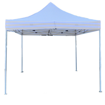 10x10 Ft Outdoor Beige Stripe Pop Up Gazebo 3x3m