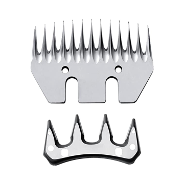 Professional Stainless Steel Sheep Clipper Blades - 13 Teeth Straight Replacement Blades for Shears