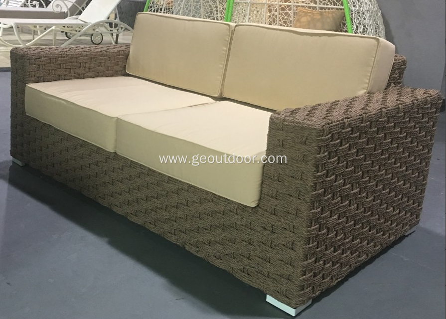 High end nice weaving soft loveseat sofa