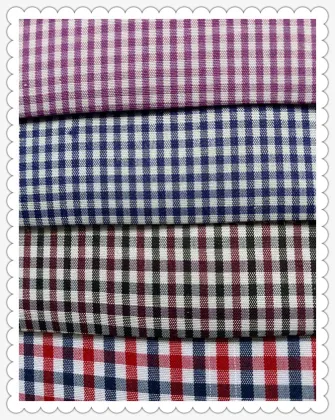 Polyester Plaid Shirt Fabric