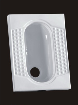Keramische hockend Pfanne ohne Trapway (19 #P)