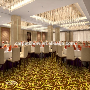 Axminster woven customized floral pattern wall to wall carpet, hotel luxury carpet