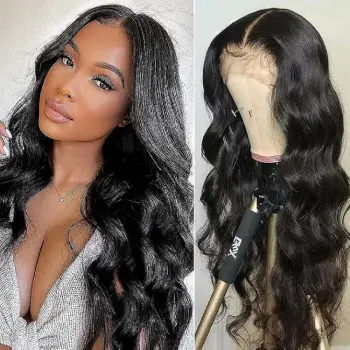 Lace Front Wig Human Hair 180% Density HD Lace Closure 13×4×1 T Part Body Wave Lace Front Human Hair Wigs for Black Women