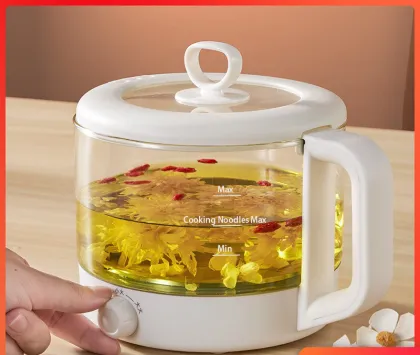 600W 1.2L Mini Electric Steamer Pot - Multifunctional Compact Steaming Solution